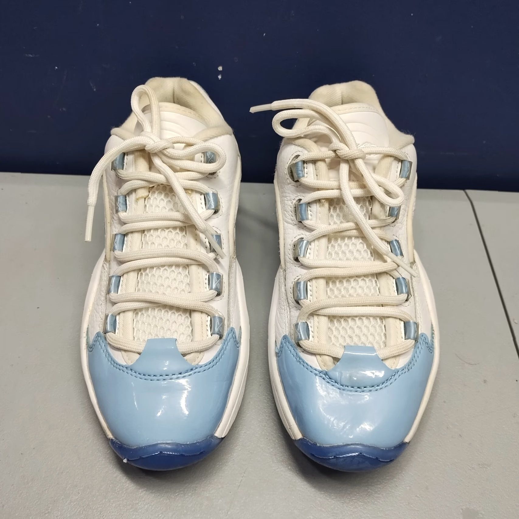 Reebok Reebok Question Low Iverson Patent Leather Sneakers Womens 5.5 Fluid Blue FY2345 S5.5 Womens Sneakers Blue 90s? Size US 6 / IT 36 - 2 Thumbnail