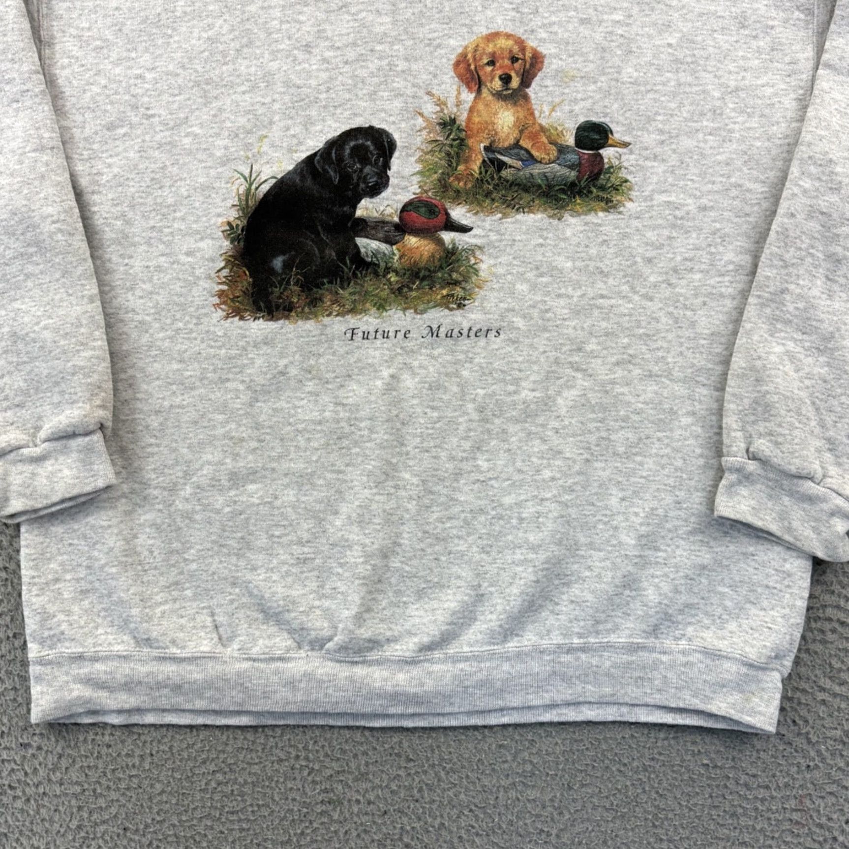 Vintage VINTAGE Enviromental Artwear Sweatshirt Dog Nature Mens Large Gray Long Sleeve 90s Pullover Crew Neck Embroidered Graphic Print Size US M / EU 48-50 / 2 - 2 Thumbnail