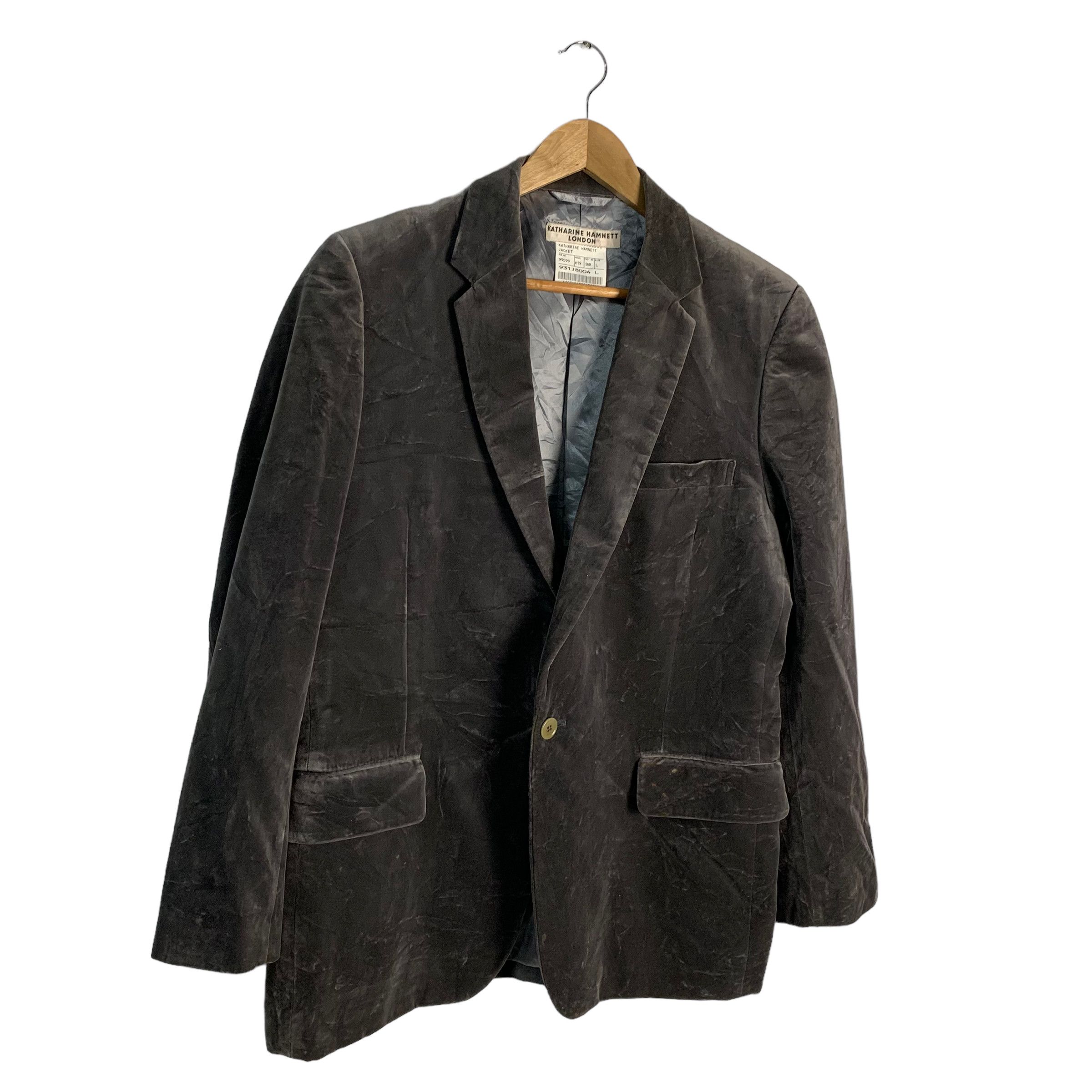 Katharine Hamnett London Katherine Hamnett London Velvet Blazer Jacket Size US L / EU 52-54 / 3 - 3 Thumbnail
