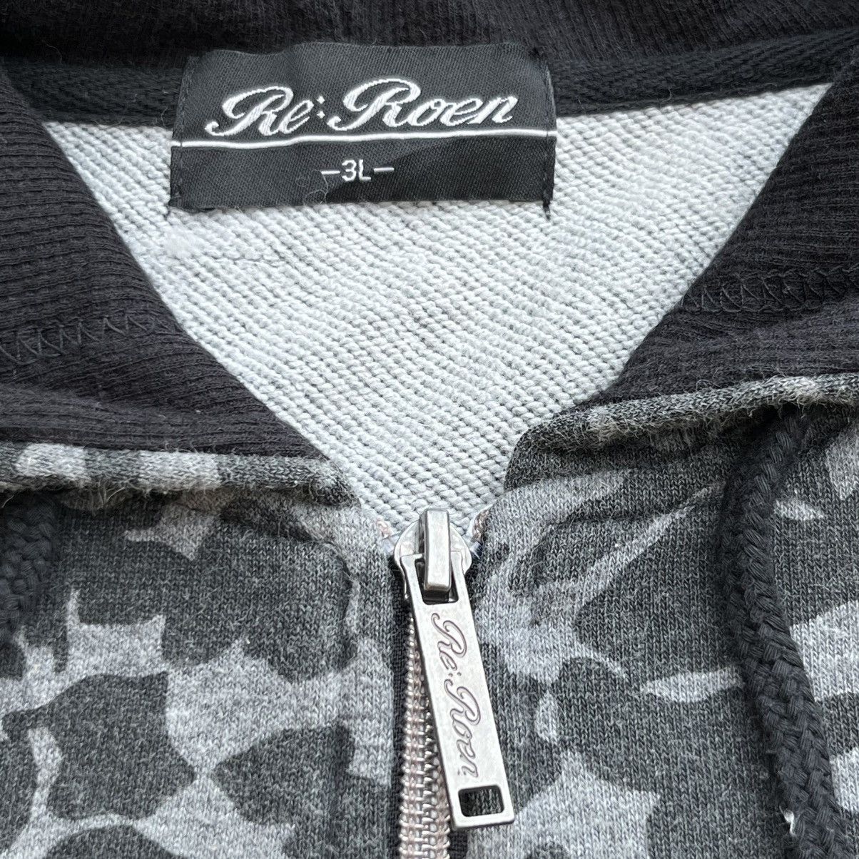 Roen RE:ROEN JAPANESE BRAND SKULL HEAD CAMO ZIPHOODIE Y2K VINTAGE Size US XL / EU 56 / 4 - 5 Thumbnail