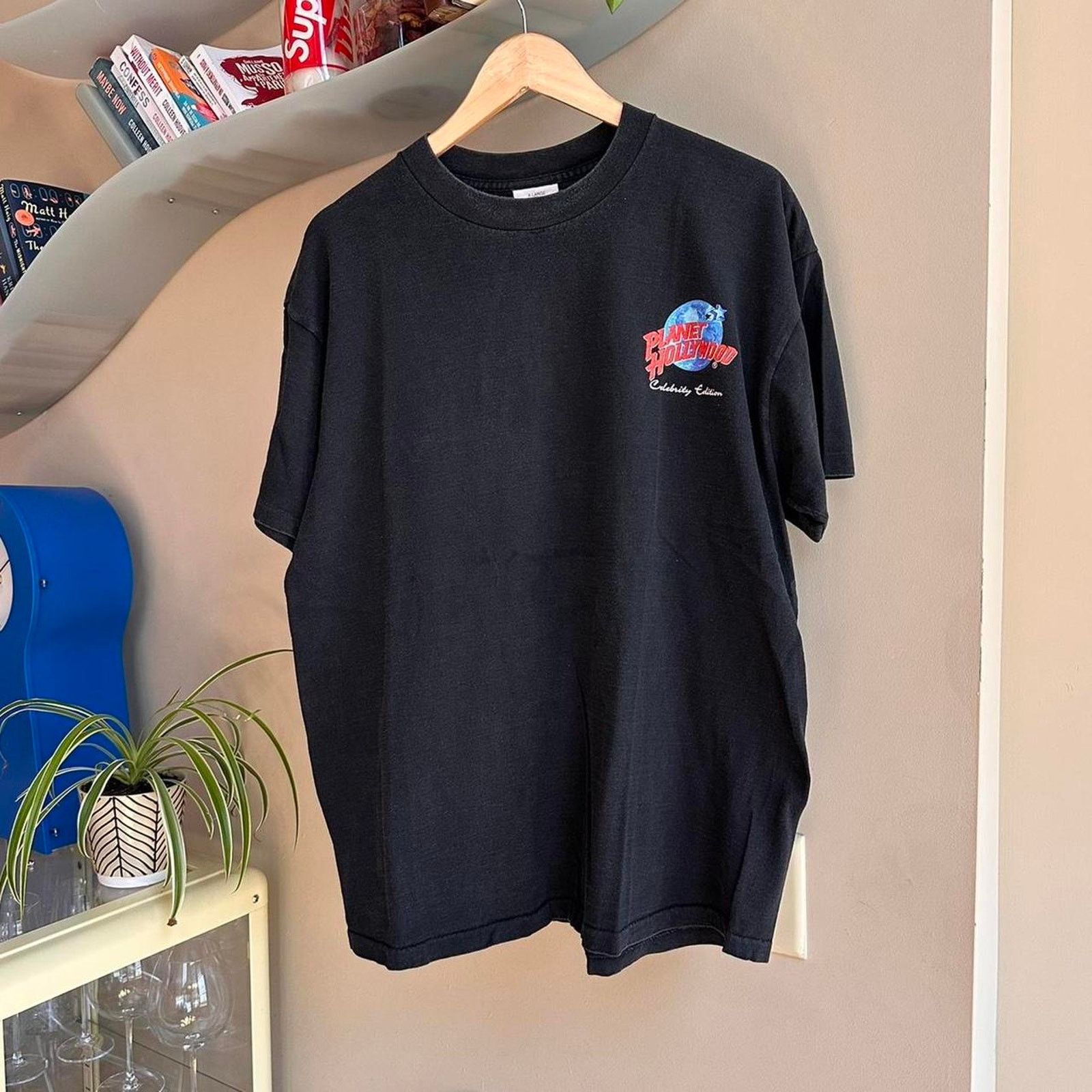 Planet Hollywood × Vintage Vintage Planet Hollywood Sylvester Stallone T- Shirt Size US XL / EU 56 / 4 - 3 Thumbnail
