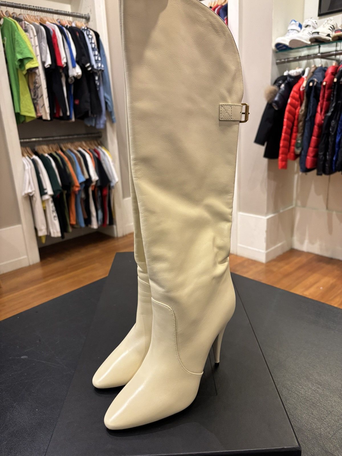Saint Laurent Paris Saint Laurent Vitello Piuma Boot Size US 10 / IT 40 - 5 Thumbnail
