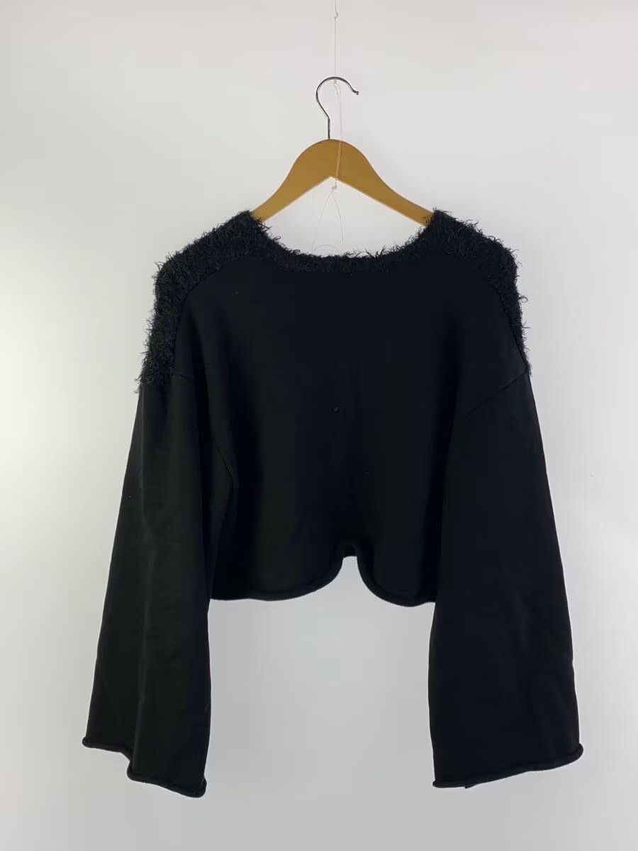 Y's × Yohji Yamamoto Wide Cropped Hybrid Fluffy Knit Sweatshirt Size M / US 6-8 / IT 42-44 - 2 Thumbnail