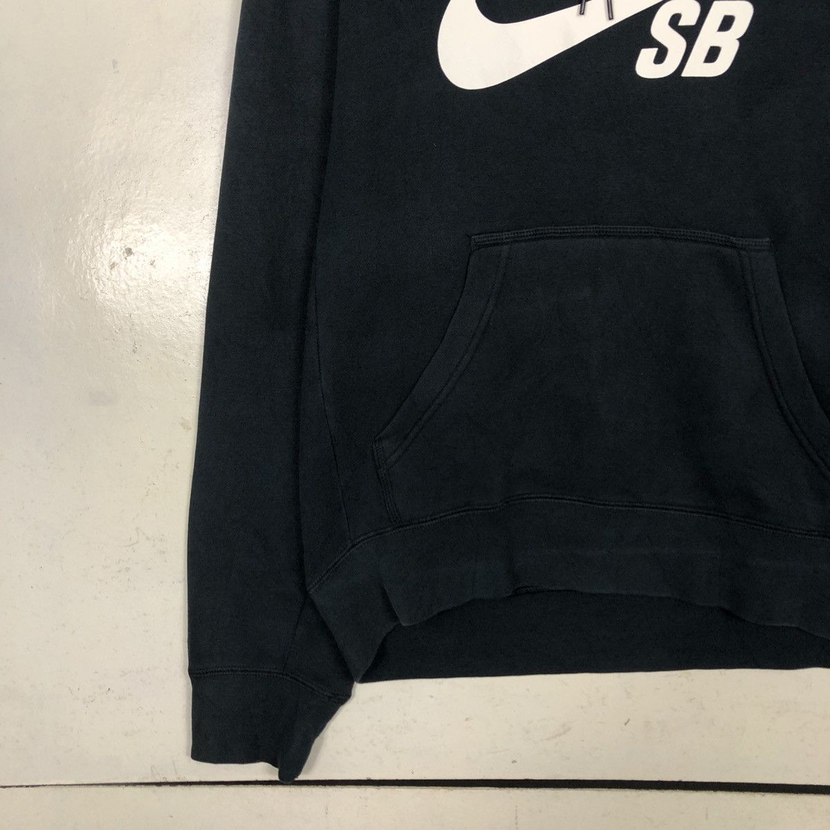 Nike 📌Rich Black Hoodie Pull Over Nike SB Big Swoosh Size US M / EU 48-50 / 2 - 6 Thumbnail