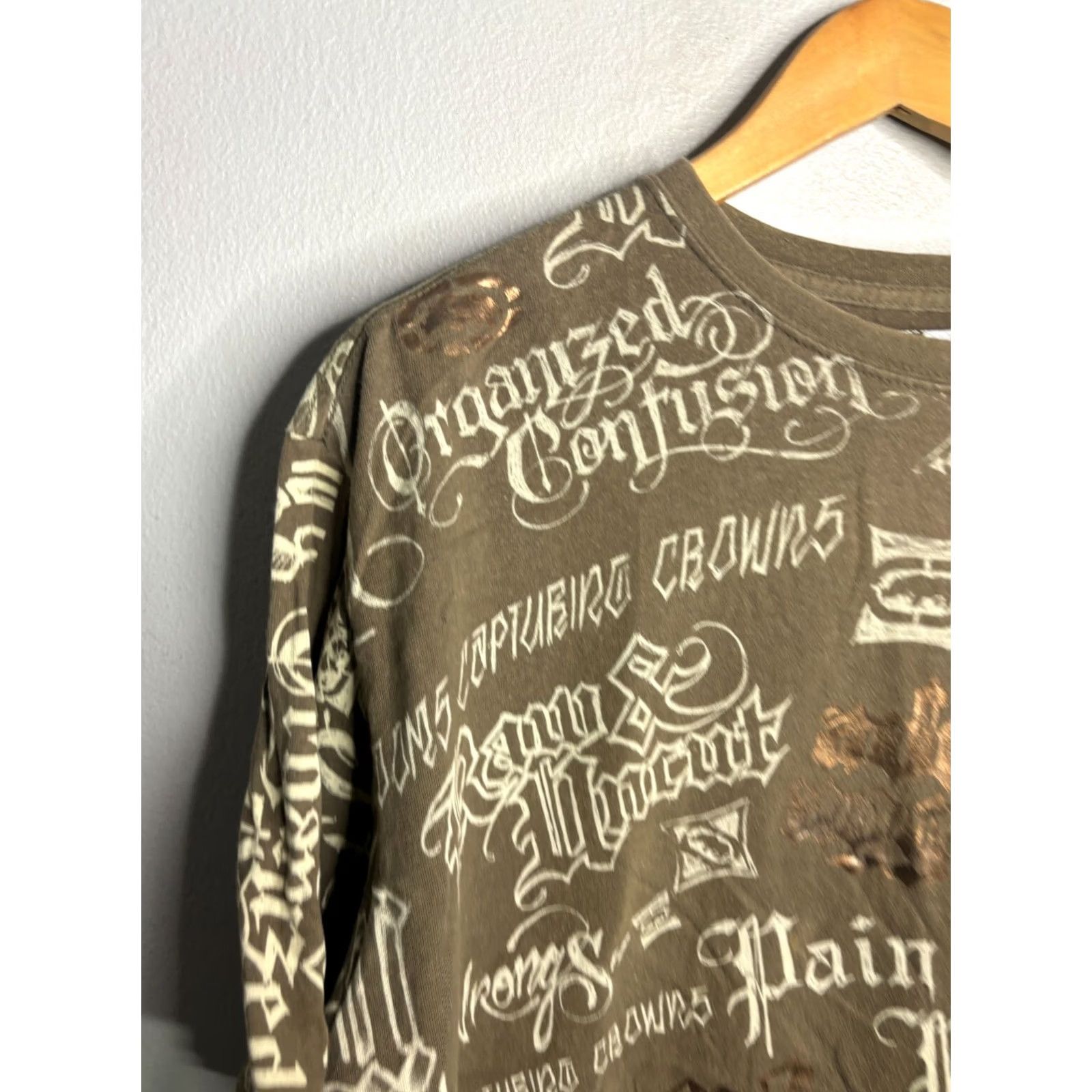Ecko Unltd. VINTAGE Ecko Unltd T-shirt Men's XL Grunge Graffiti Brown Y2K Rhino Crew 2046 Size US XL / EU 56 / 4 - 2 Thumbnail