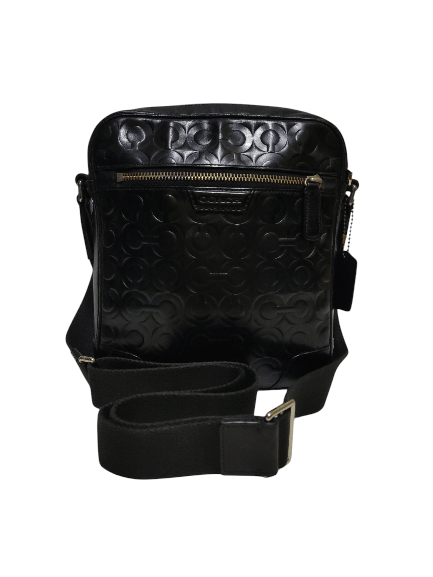 Coach Coach Bleecker OP Art Embossed Leather Large Flight Bag Size ONE SIZE - 1 Thumbnail