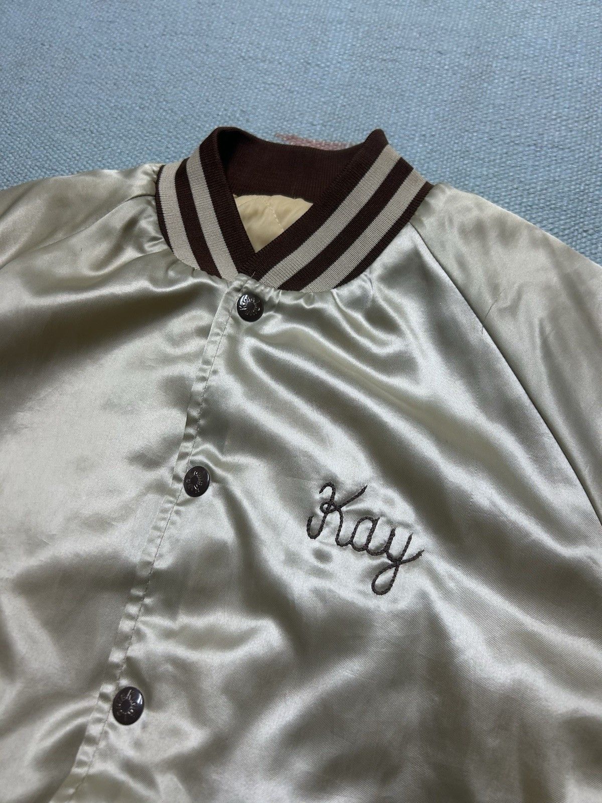 Vintage satin jacket Shelby cobra muscle car chainstitch Detroit M Size US M / EU 48-50 / 2 - 7 Thumbnail