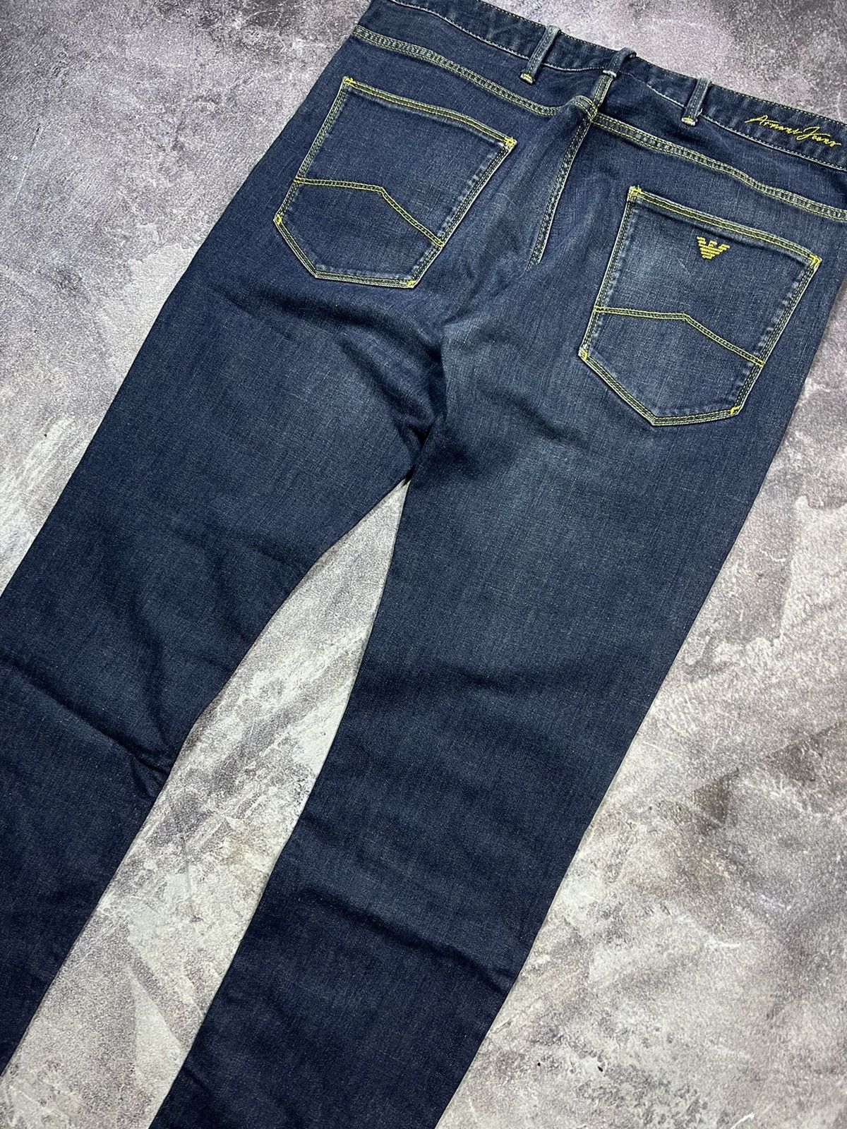 Emporio Armani Armani Jeans Metal Logo Jeans Denim Vintage Streetwear Y2K Size US 36 / EU 52 - 2 Thumbnail