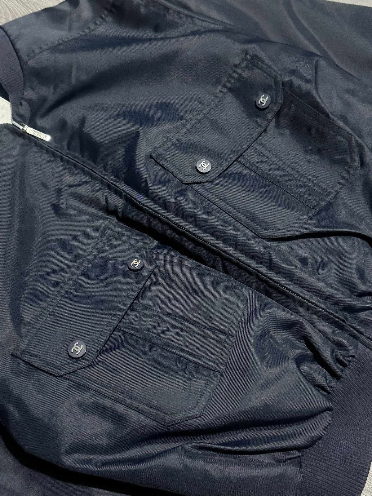 Chanel Chanel Vintage 1997 Blue Bomber Jacket Size M / US 6-8 / IT 42-44 - 3 Thumbnail