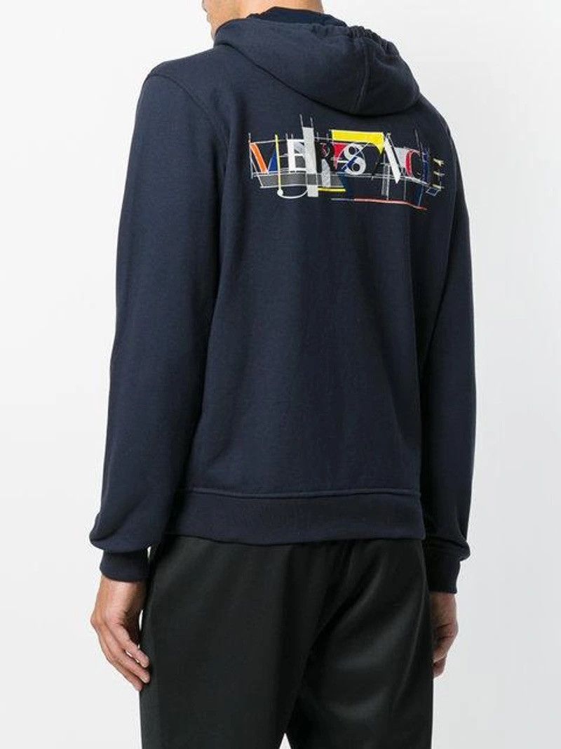 Versace Versace Geometric Logo Hoodie Size US L / EU 52-54 / 3 - 4 Thumbnail