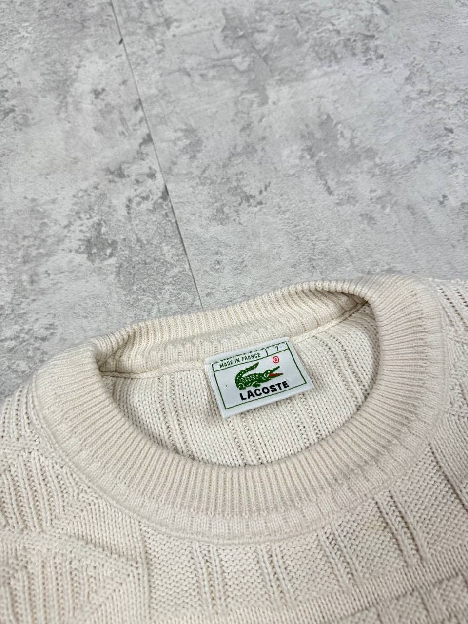 Lacoste Vintage Lacoste White Sweater Size 7 Size US XL / EU 56 / 4 - 8 Thumbnail
