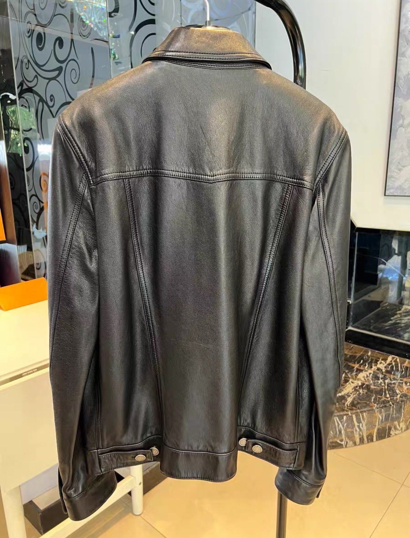 Saint Laurent Paris Saint Laurent 23SS Lambskin Trucker Motorcycle Jacket Size US L / EU 52-54 / 3 - 2 Thumbnail