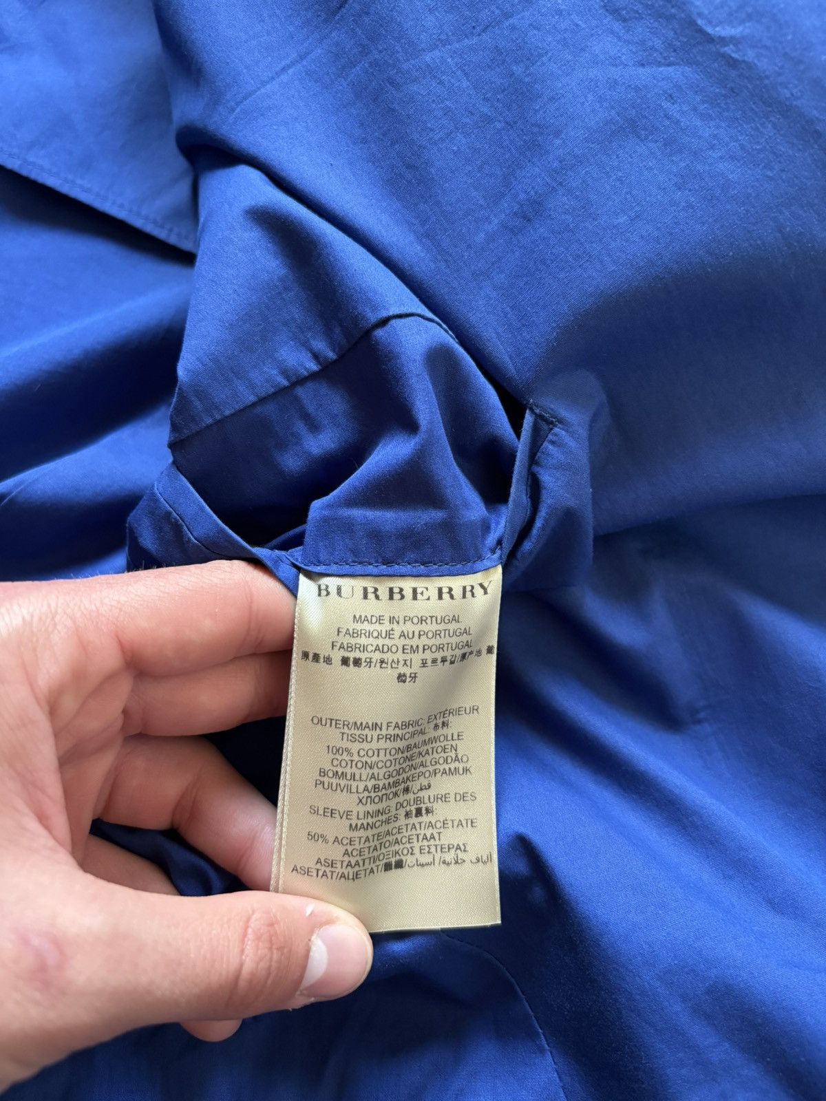 Burberry Burberry London Luxury Mens Blue Blazer Jacket Size 54 Rare Size 54R - 8 Thumbnail