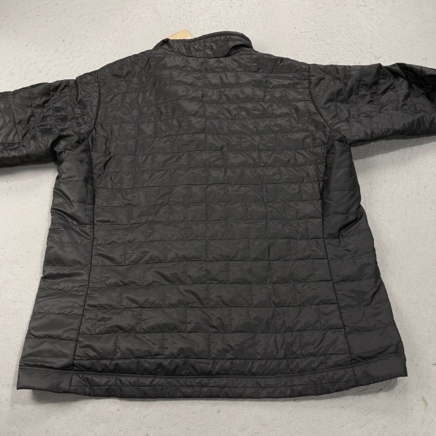 Patagonia Jacket Mens XL Black Primaloft Nano Puff Puffer Full Zip Logo NWT