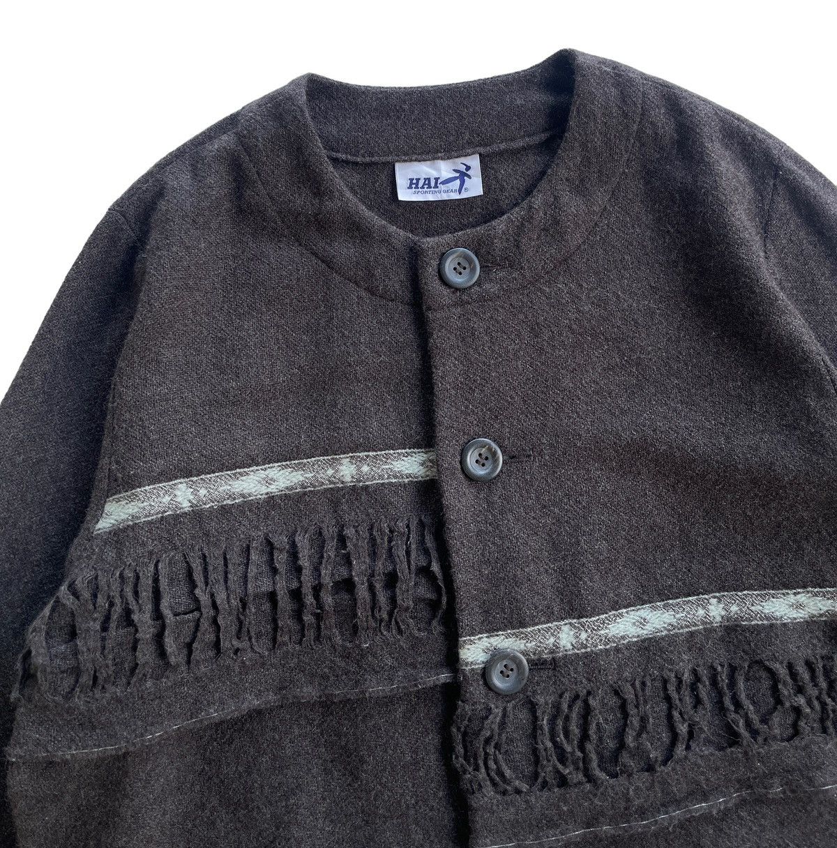 Hai Sporting Gear AvantGarde Fringed Distressed Wool Jacket Size US M / EU 48-50 / 2 - 5 Thumbnail
