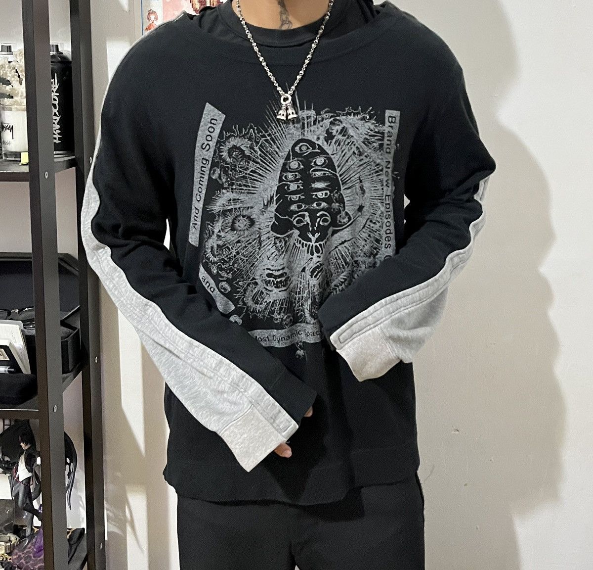 Diet Butcher Slim Skin × Vintage Vintage Diet Butcher Slim Skin Double Hybrid Crewneck Size US M / EU 48-50 / 2 - 1 Thumbnail