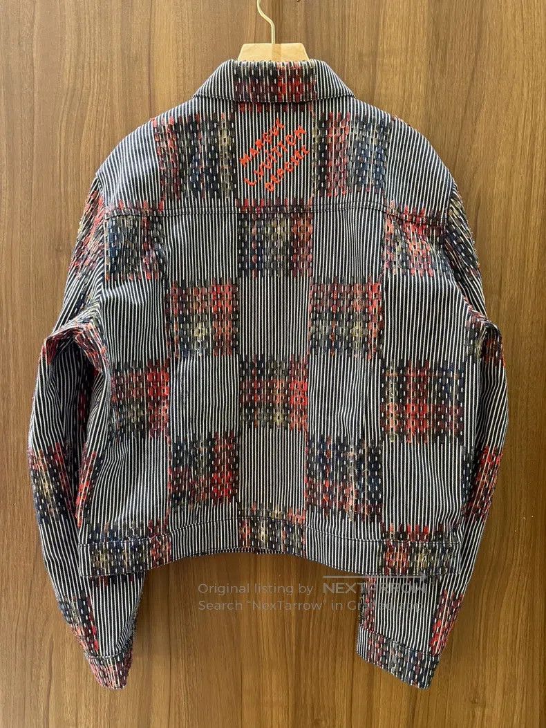 Louis Vuitton Louis Vuitton Striped denim jacket Size US L / EU 52-54 / 3 - 2 Thumbnail