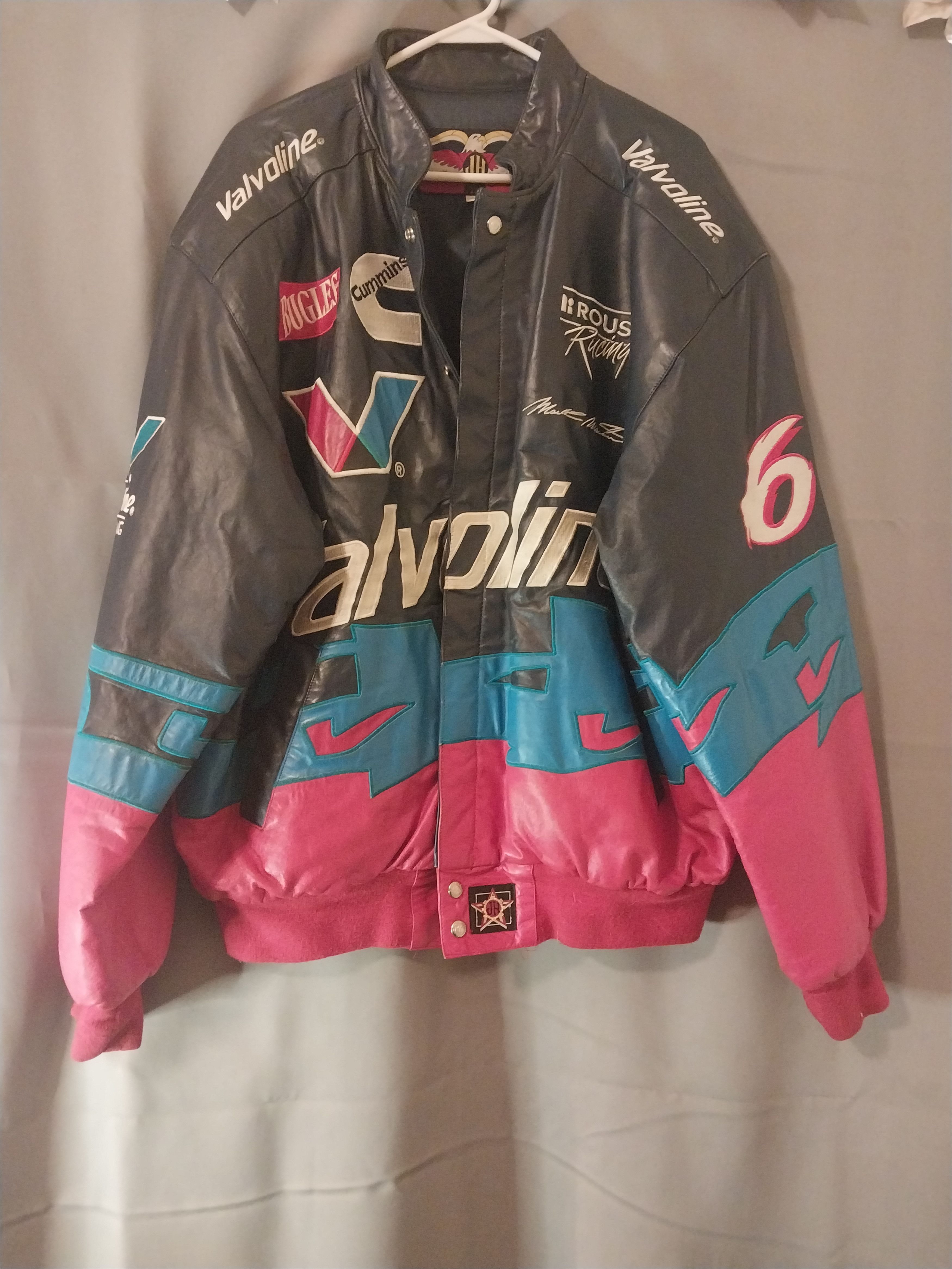 JH Design × Jeff Hamilton Rare Jeff Hamilton Nascar Mark Martin sign Ed.leather Jacket Size US XL / EU 56 / 4 - 4 Thumbnail