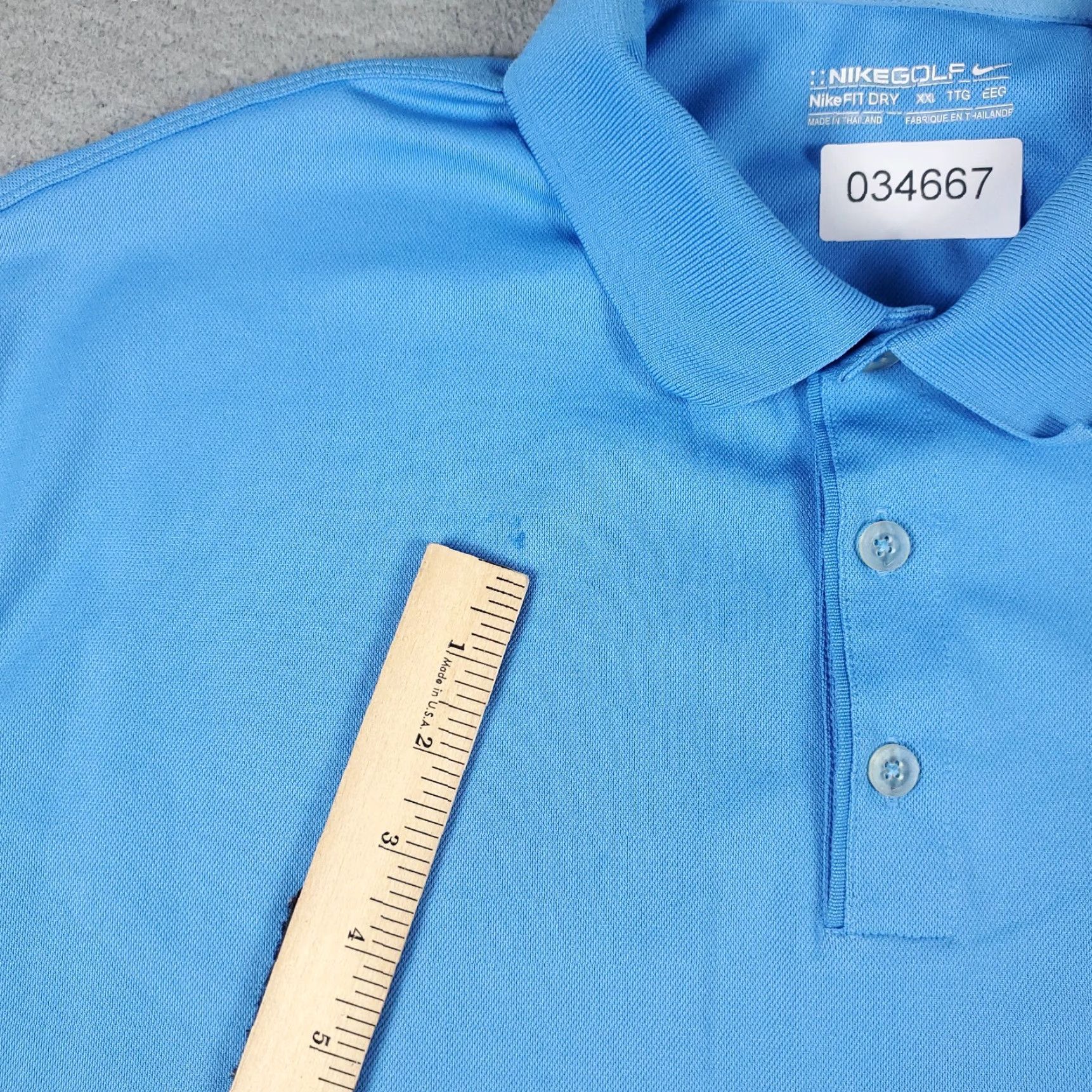 Nike Nike Polo Shirt Mens Size 2XL Blue Dri Fit Golf Casual Short Sleeve STAINED Size US XXL / EU 58 / 5 - 4 Thumbnail