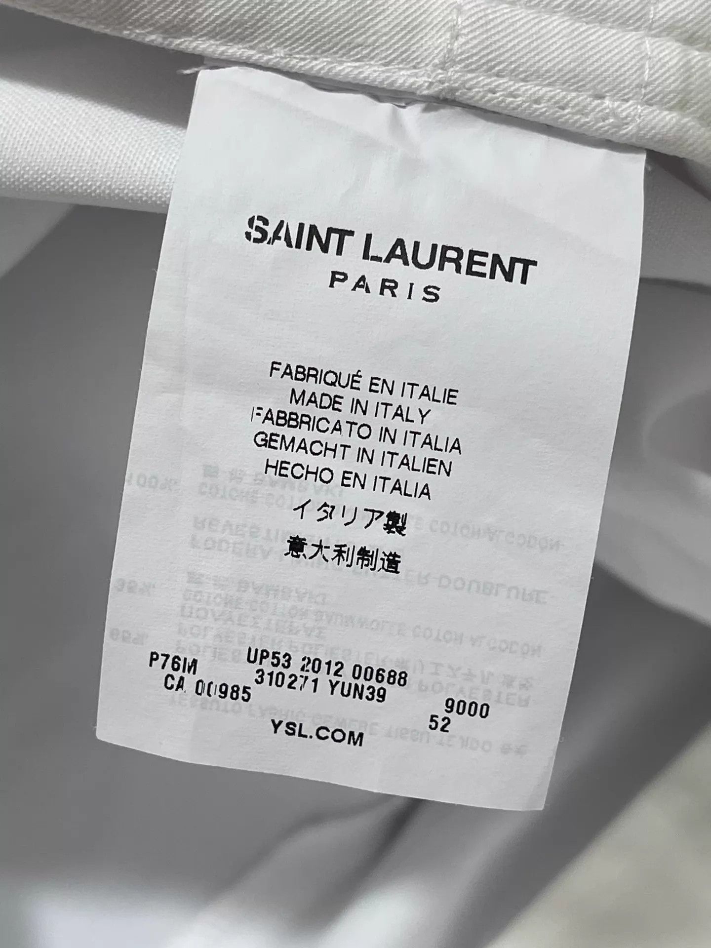Saint Laurent Paris White Casual Pants Size 36 Size US 36 / EU 52 - 8 Thumbnail