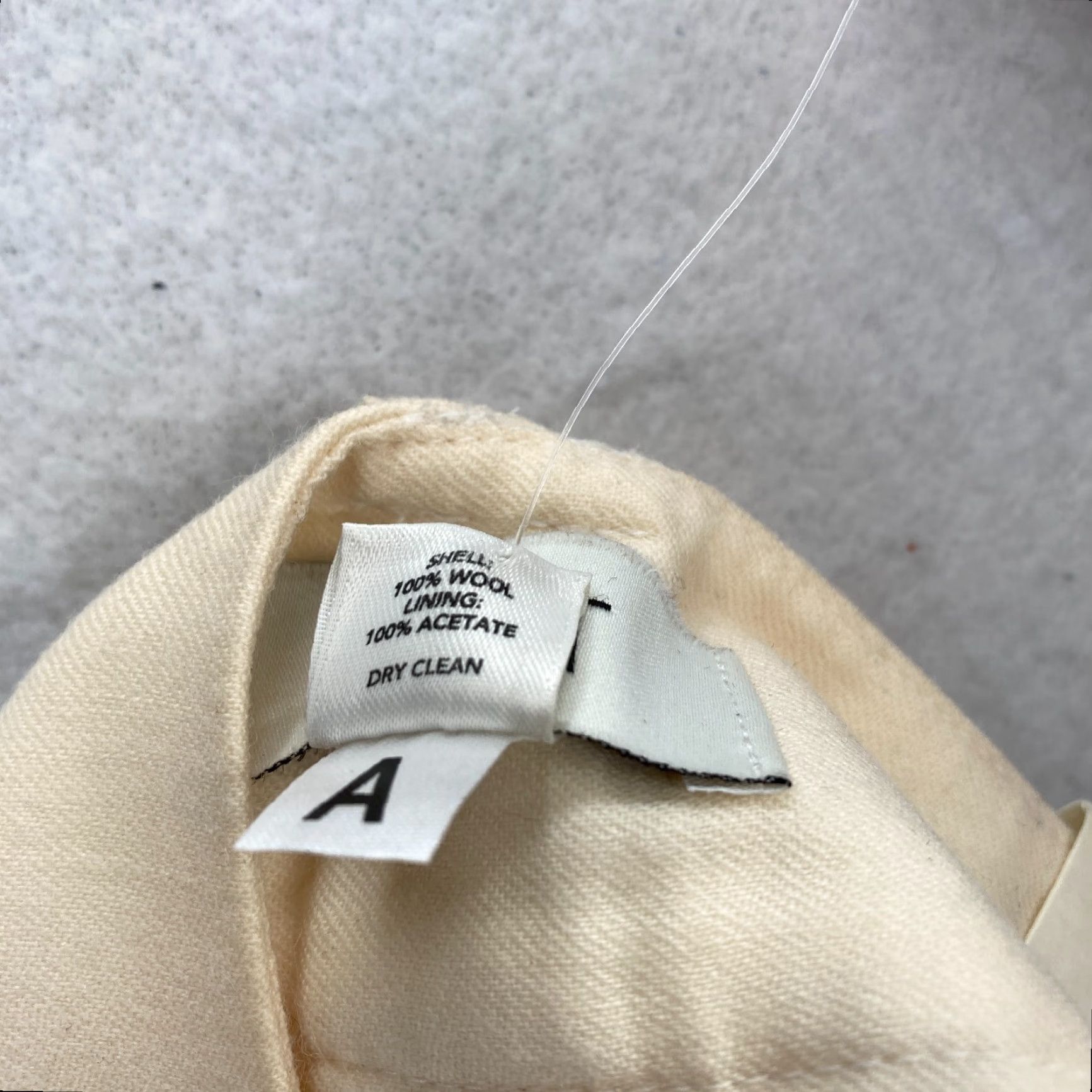 Ann Taylor Ann Taylor Ann Pants Women's 12 Flared Leg Beige Wool Dress Pant High Rise Lined Size 34" / US 12 / IT 48 - 5 Thumbnail