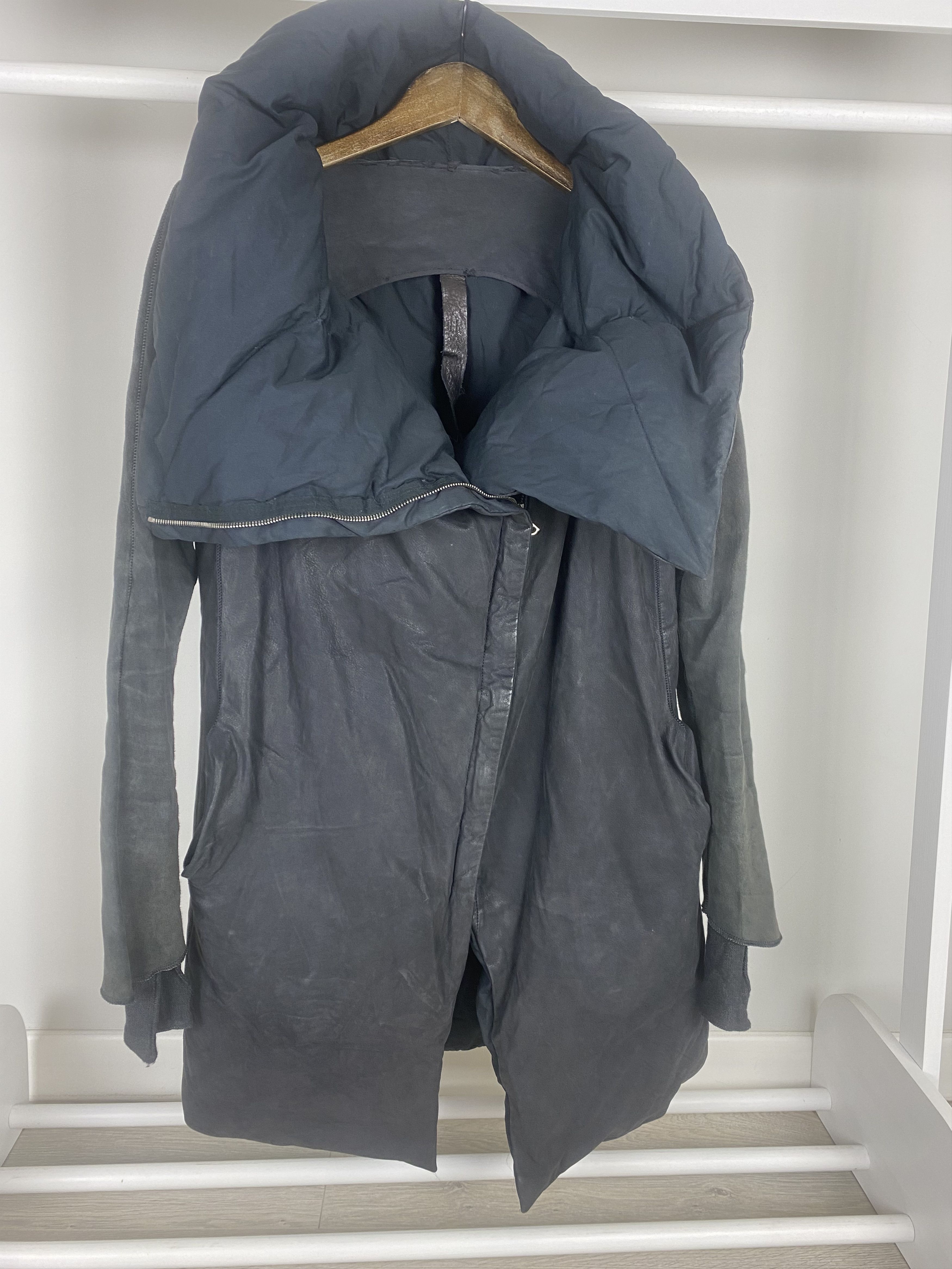 Isaac Sellam Experience Isaac Sellam Experience Assymetrical Leather Down Jacket Size S / US 4 / IT 40 - 5 Thumbnail