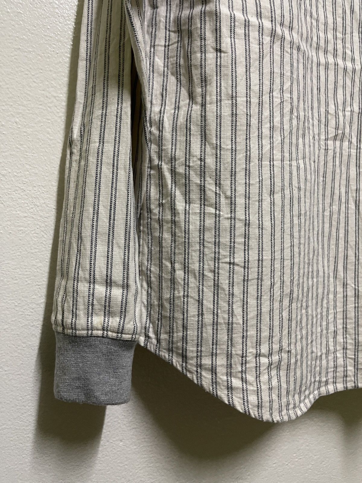 Japanese Brand × STUDIOUS Studious Pocket Shirt Striped Long Sleeve Size US M / EU 48-50 / 2 - 10 Thumbnail