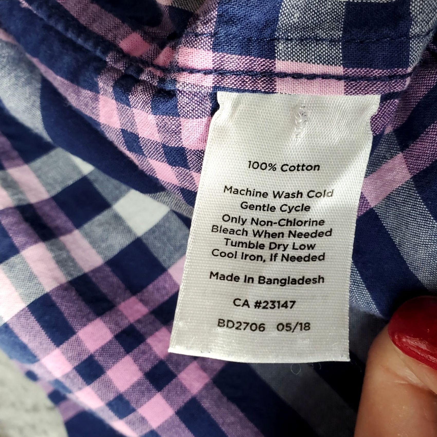 Talbots Talbots Shirt Women Size L Multicolor Plaid Long Sleeve Lightweight Collared Button Up Size L / US 10 / IT 46 - 6 Thumbnail