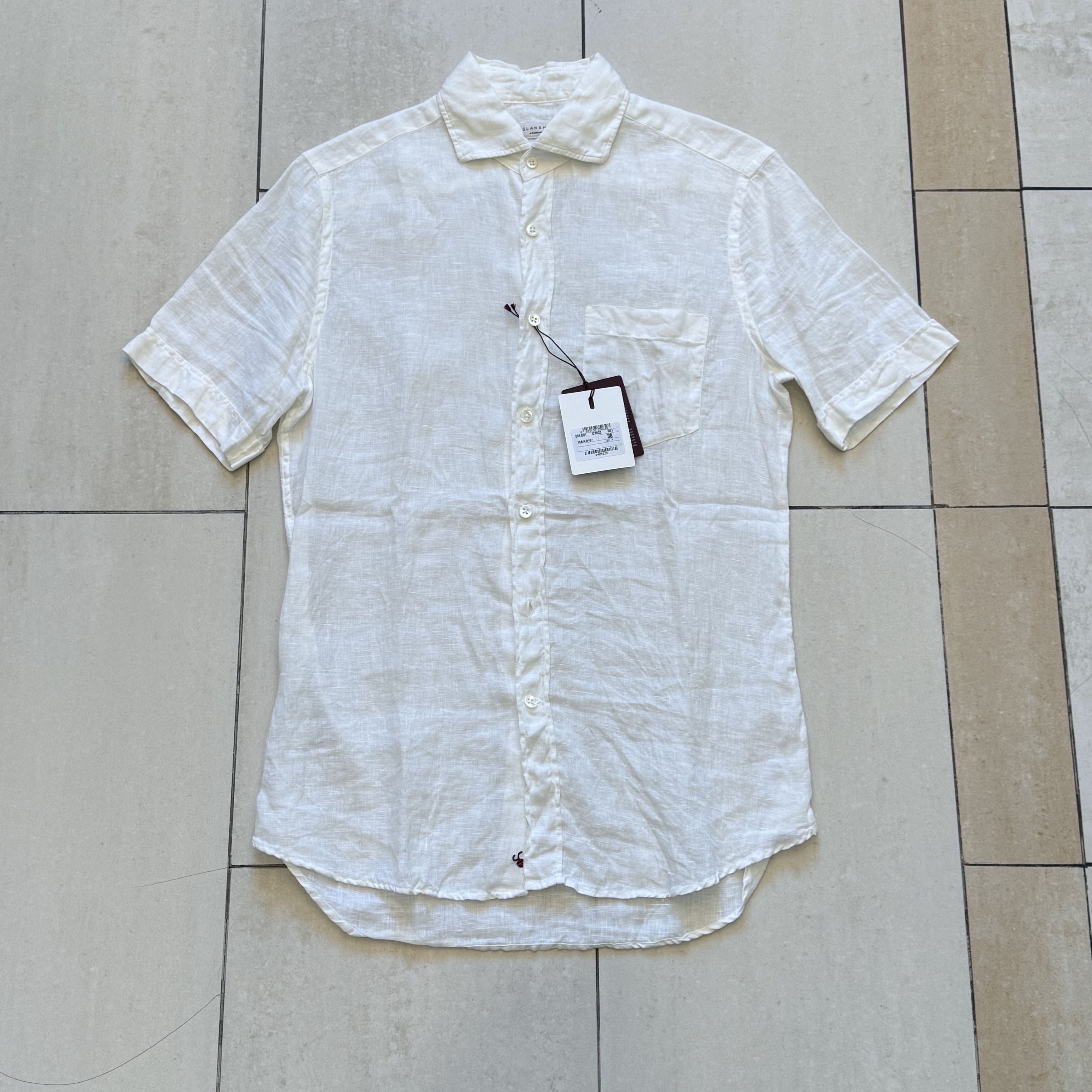 Garment Dyed Linen Short Sleeve Shirt