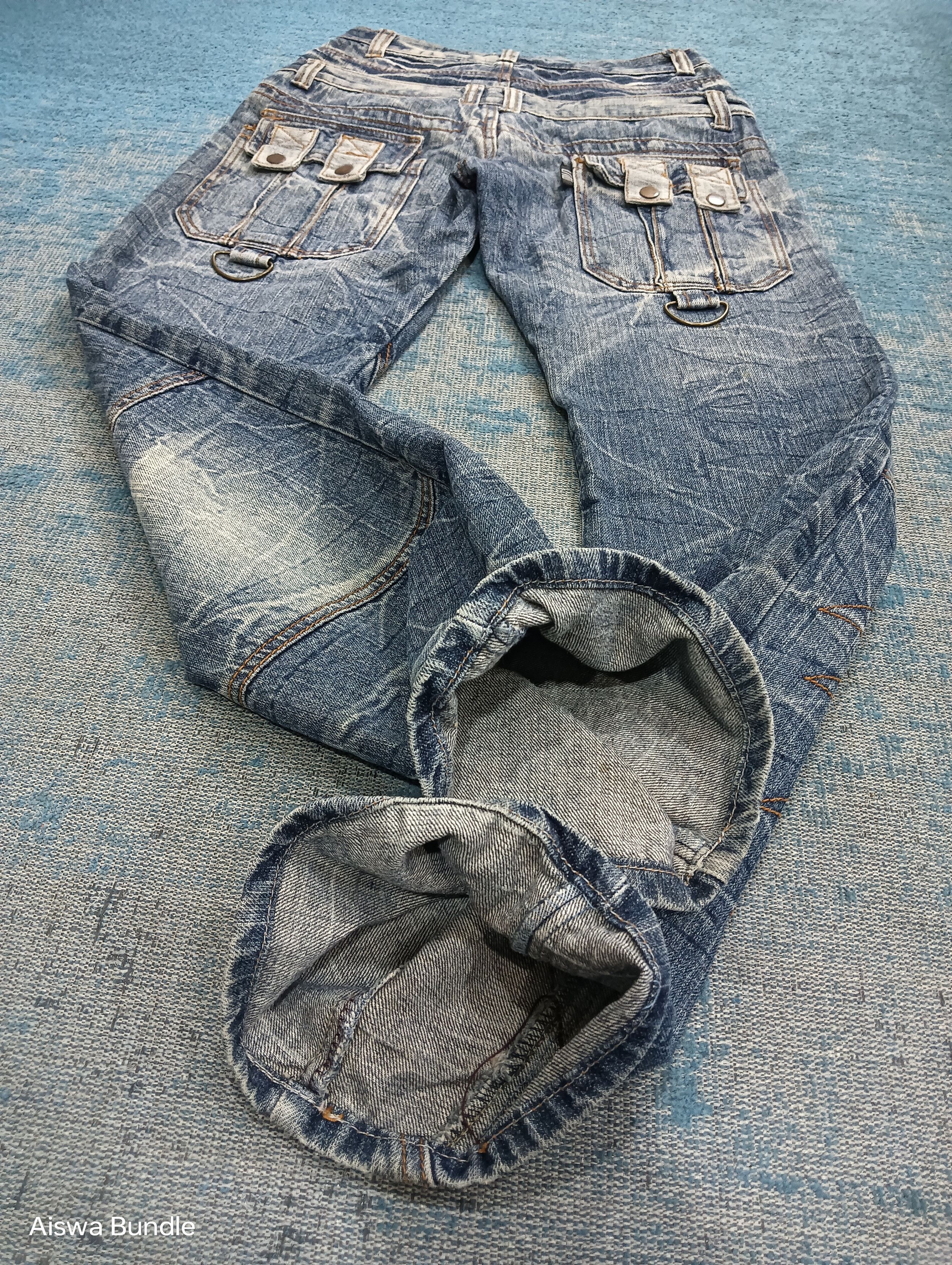 Japanese Brand URBAN JEANS ASTON COLLECTION DISTRESSED DOUBLE WAIST Size US 29 - 6 Thumbnail