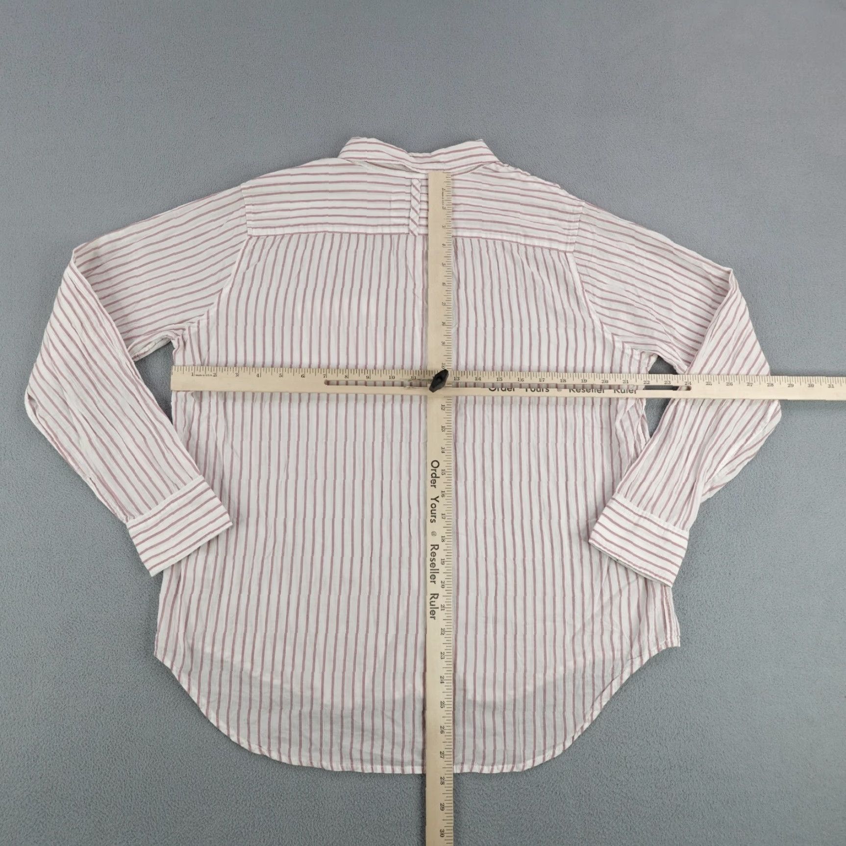 Rails VINTAGE Rails Button-Up Shirt Men's Large Red Striped Long Sleeve Performance Flex Blouse Size L / US 10 / IT 46 - 7 Thumbnail