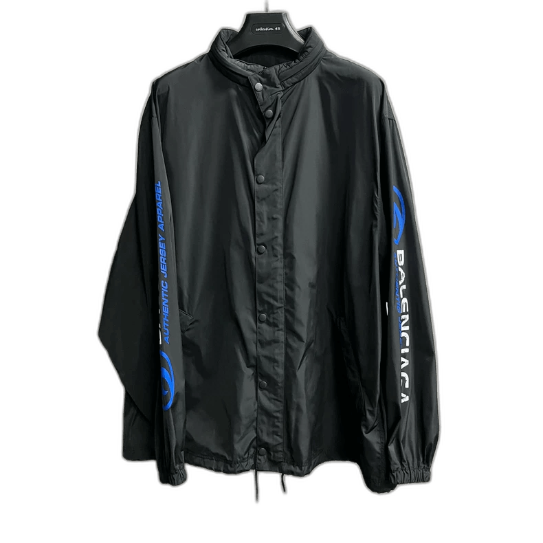 Balenciaga Balenciaga Black Logo Print Button Long Sleeve Size US S / EU 44-46 / 1 - 1 Thumbnail