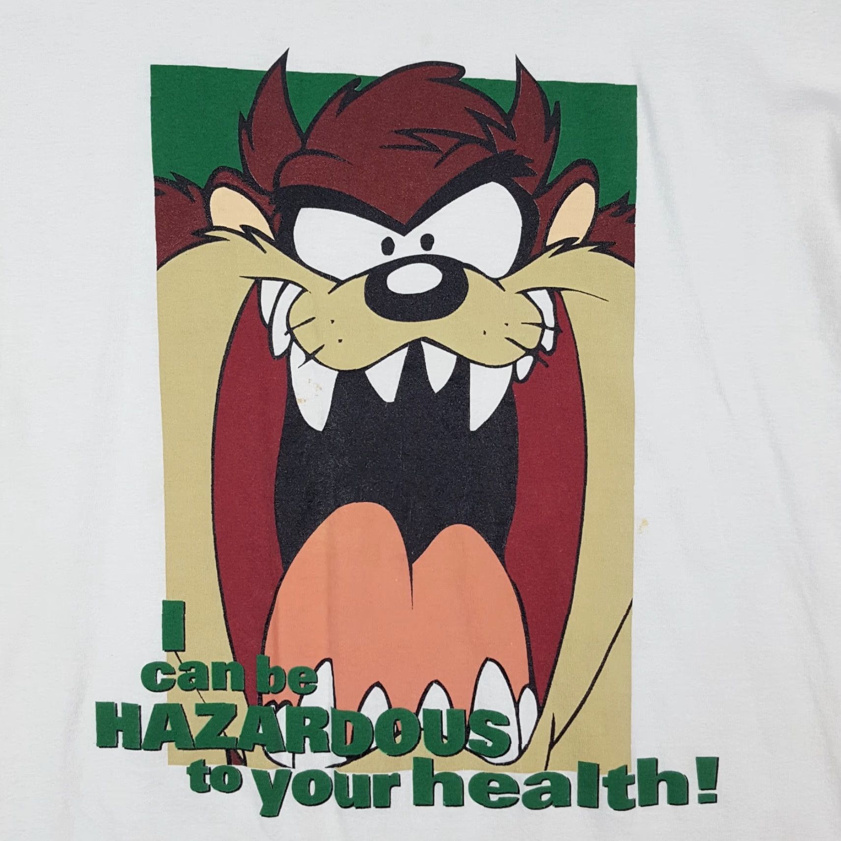 Vintage VINTAGE 90s Warner Bros Taz Tasmanian Devil Cartoon T-Shirt Men XL White Cotton Retro Y2K Size US XL / EU 56 / 4 - 3 Thumbnail