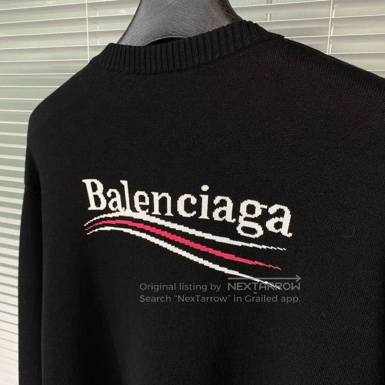 Balenciaga Balenciaga Coca-Cola embroidered knitted sweater with lett Size US M / EU 48-50 / 2 - 5 Thumbnail