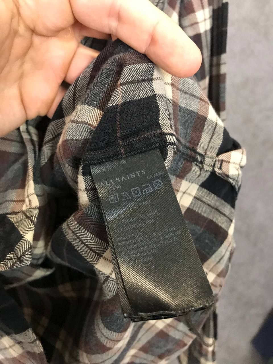 Designer Allsaints designer flannel shirt Size US L / EU 52-54 / 3 - 5 Thumbnail