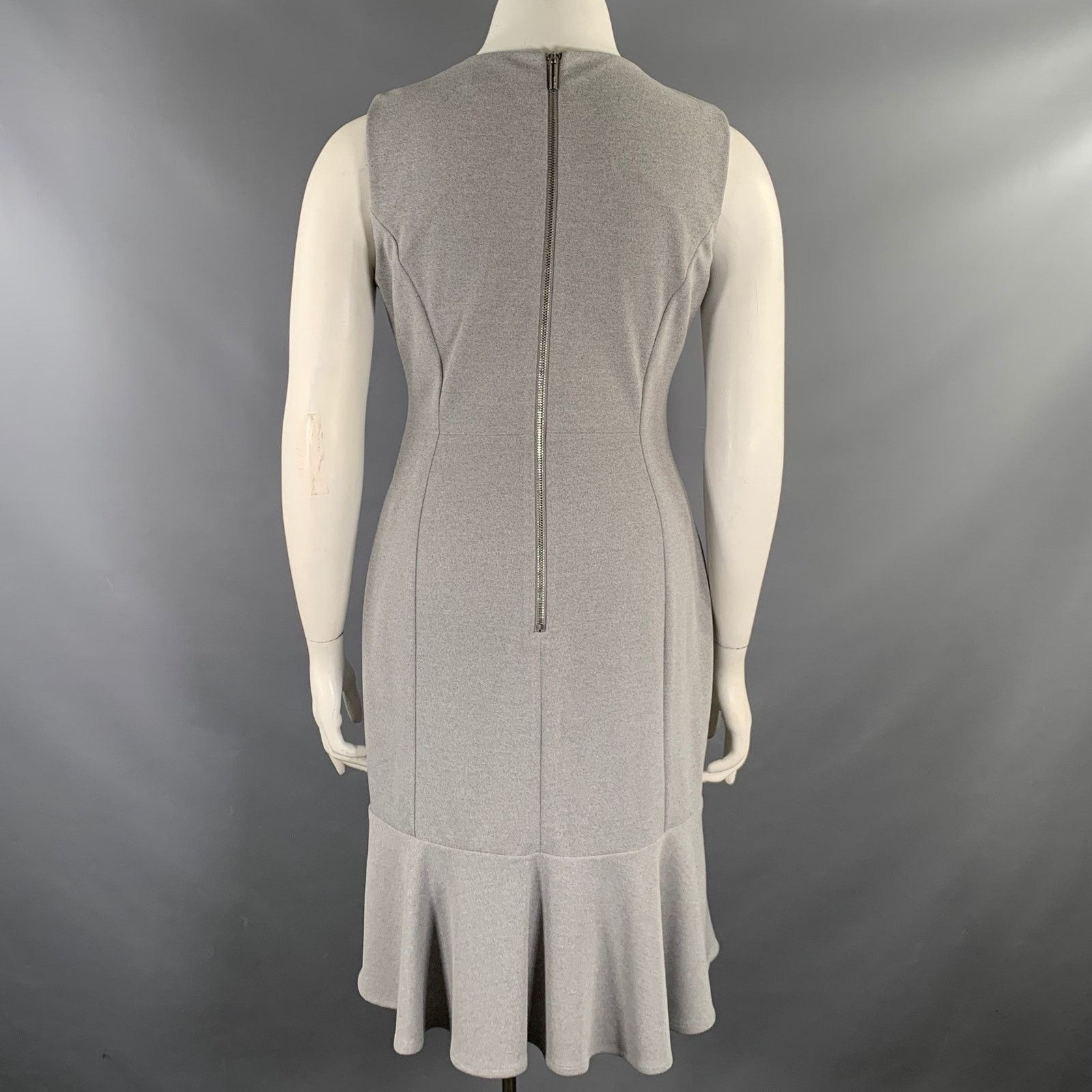 Calvin Klein Size 12 Gray Polyester Blend Heather Sleeveless Dress Size XL / US 12-14 / IT 48-50 - 3 Thumbnail