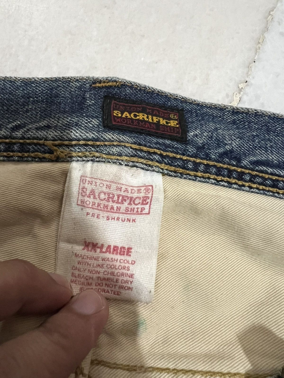 Hysteric Glamour × If Six Was Nine × Japanese Brand 🌈90’s union made sacrifice Distress mud Wash Jean Japan Size US 39 - 24 Thumbnail