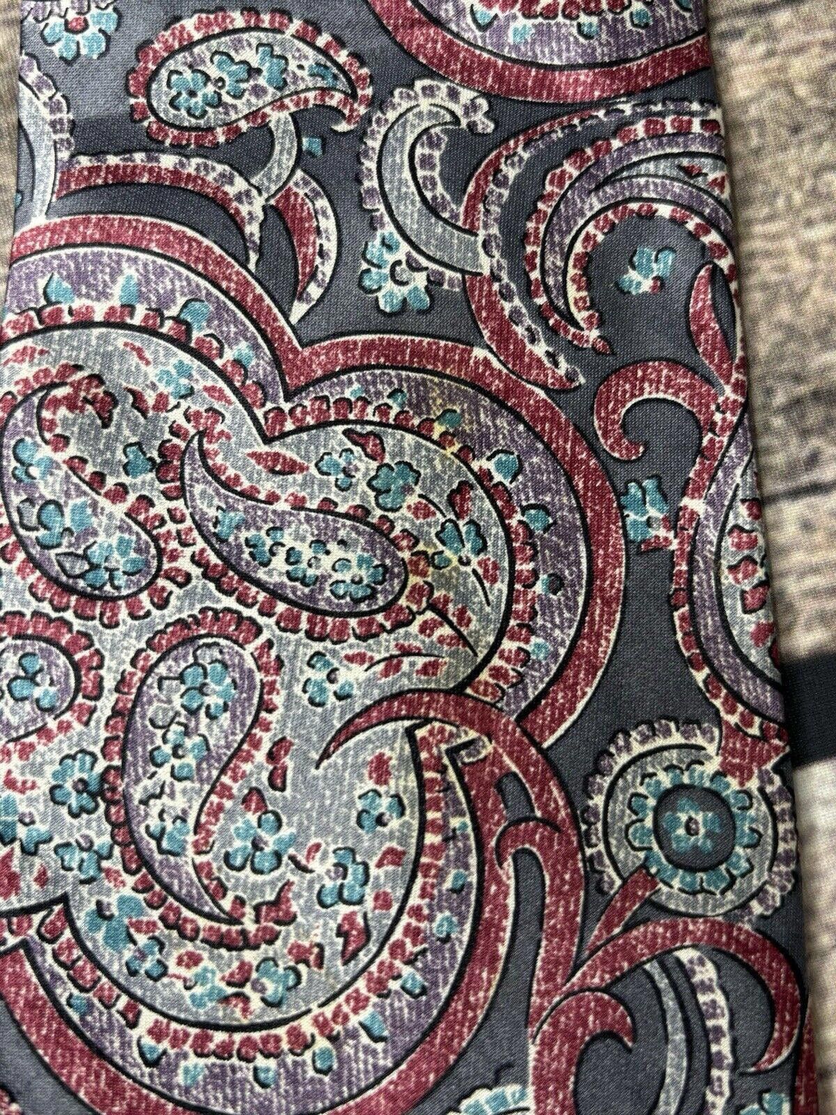 Dior Christian Dior Monsieur Pure Silk Men's Neck Tie Paisley USA Size ONE SIZE - 5 Thumbnail