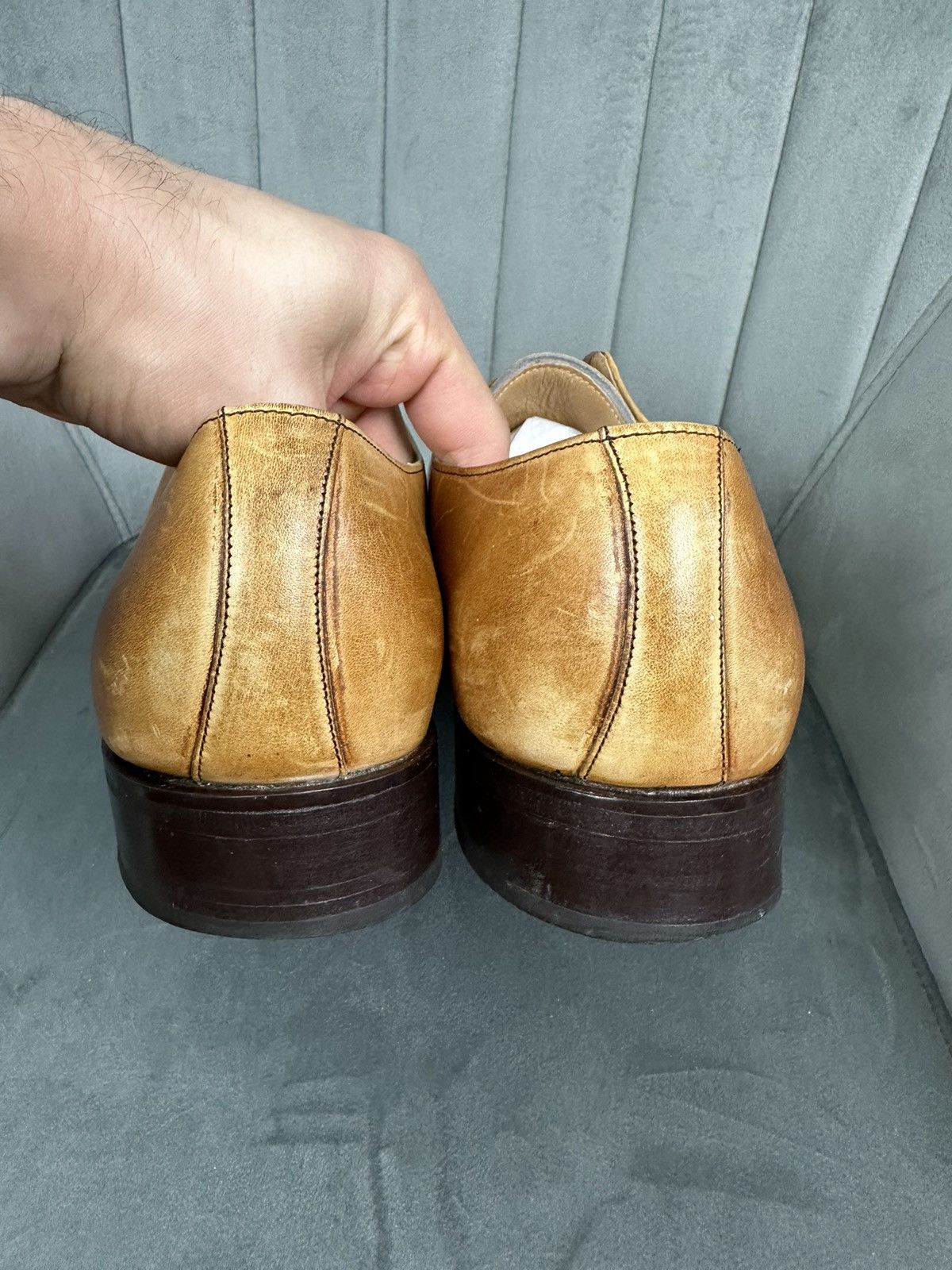 Barker × Handmade Barker London Leather Handmade Shoes Men’s 9 Size Size US 9 / EU 42 - 17 Thumbnail