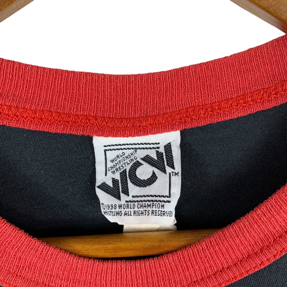 WCW/nWo Vintage 1998 nWo Wolfpac WCW Wrestling Ringer Tee Size US XL / EU 56 / 4 - 3 Thumbnail