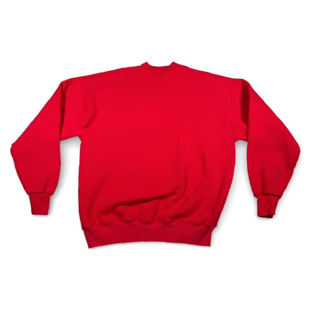 Fruit Of The Loom VINTAGE Delta Kappa Gamma Sweater Men's XL Red USA 90s Embroidered Logo Crew Neck Pullover Size US L / EU 52-54 / 3 - 3 Thumbnail
