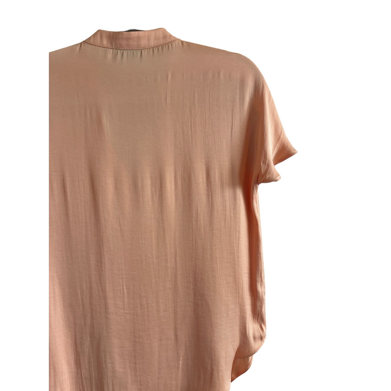 Other RESET Orange Short Sleeve V-Neck Lightweight Slip On Blouse Size S / US 4 / IT 40 - 12 Thumbnail