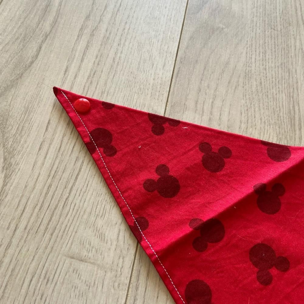 Designer Paw Heaven Co Red Mickie Mouse Dog Bandana Size ONE SIZE - 6 Thumbnail