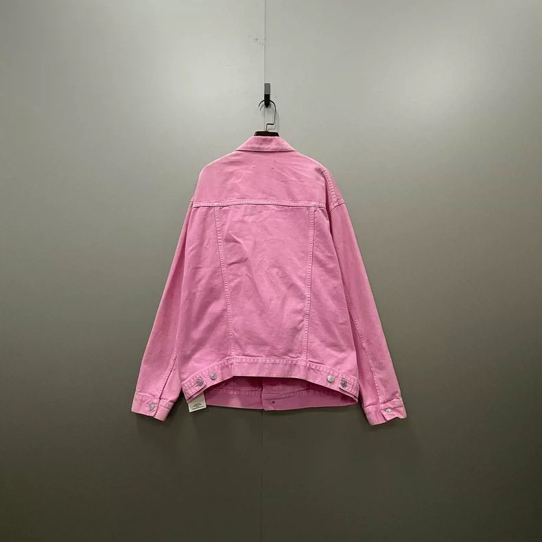 Balenciaga Balenciaga size 34 Chest Large Logo Printed Denim Jacket Size XS / US 0-2 / IT 36-38 - 2 Thumbnail