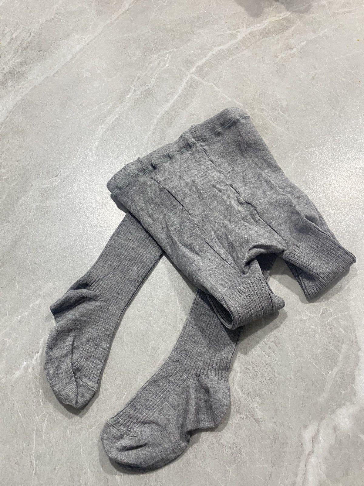 Celine RIBBED KNIT TIGHTS FOOTED LEGGINGS Size 22" - 7 Thumbnail