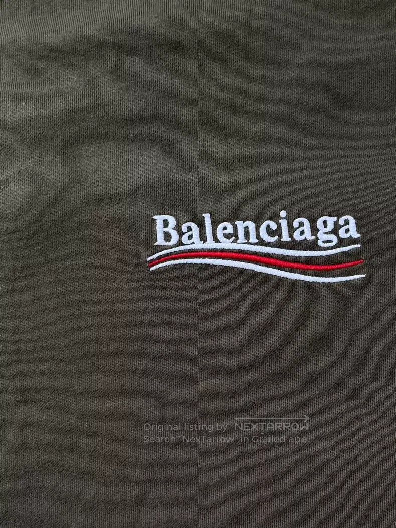 Balenciaga Balenciaga Logo letter print round neck short-sleeved T-sh Size US XL / EU 56 / 4 - 3 Thumbnail