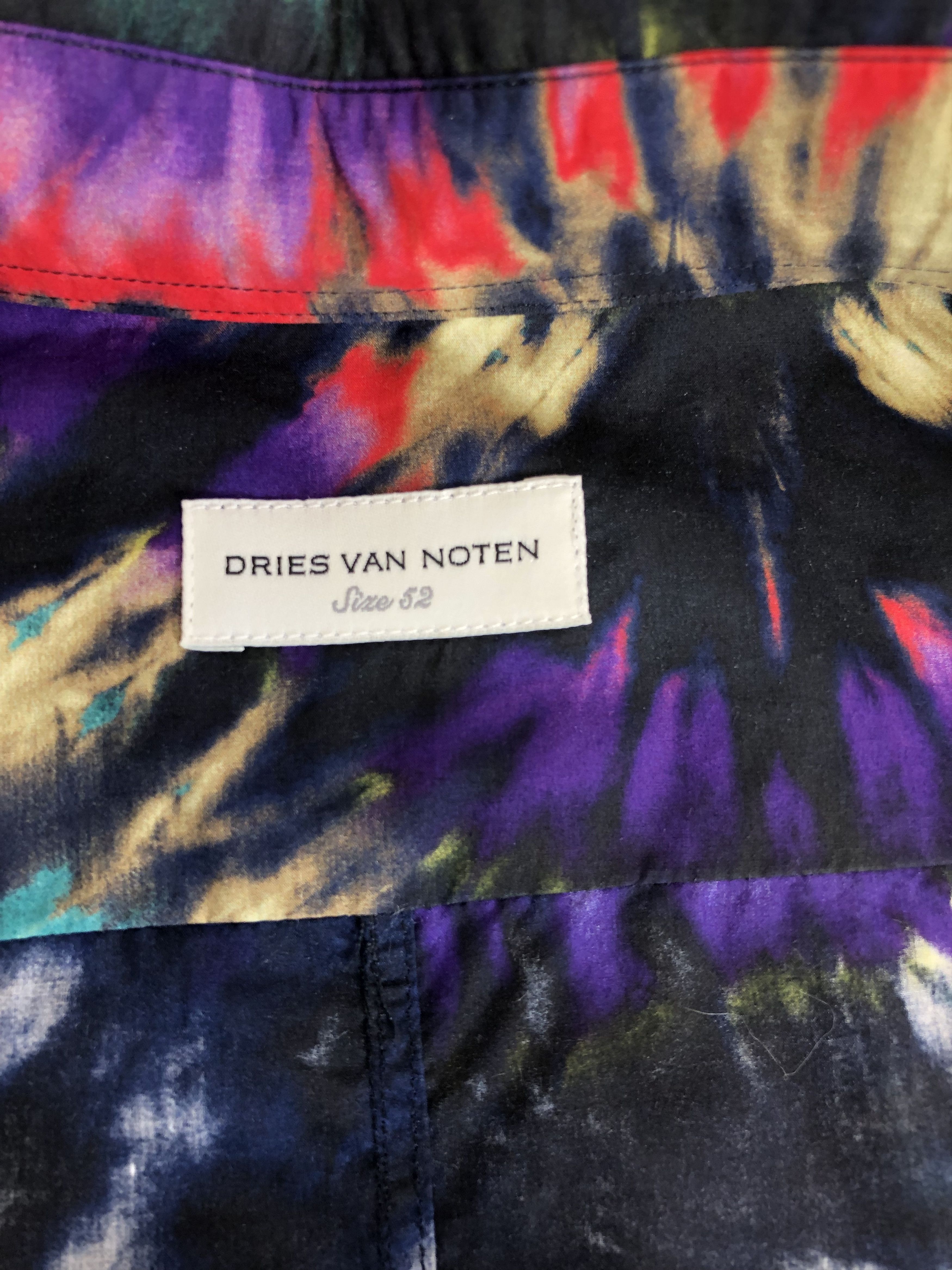 Dries Van Noten Dries Van Noten Tie Die Print Shirt Size US L / EU 52-54 / 3 - 7 Thumbnail