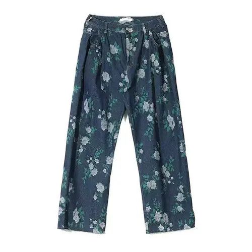 Jean Vibe design sense full printed jacquard jeans handsome Size US 32 / EU 48 - 7 Thumbnail