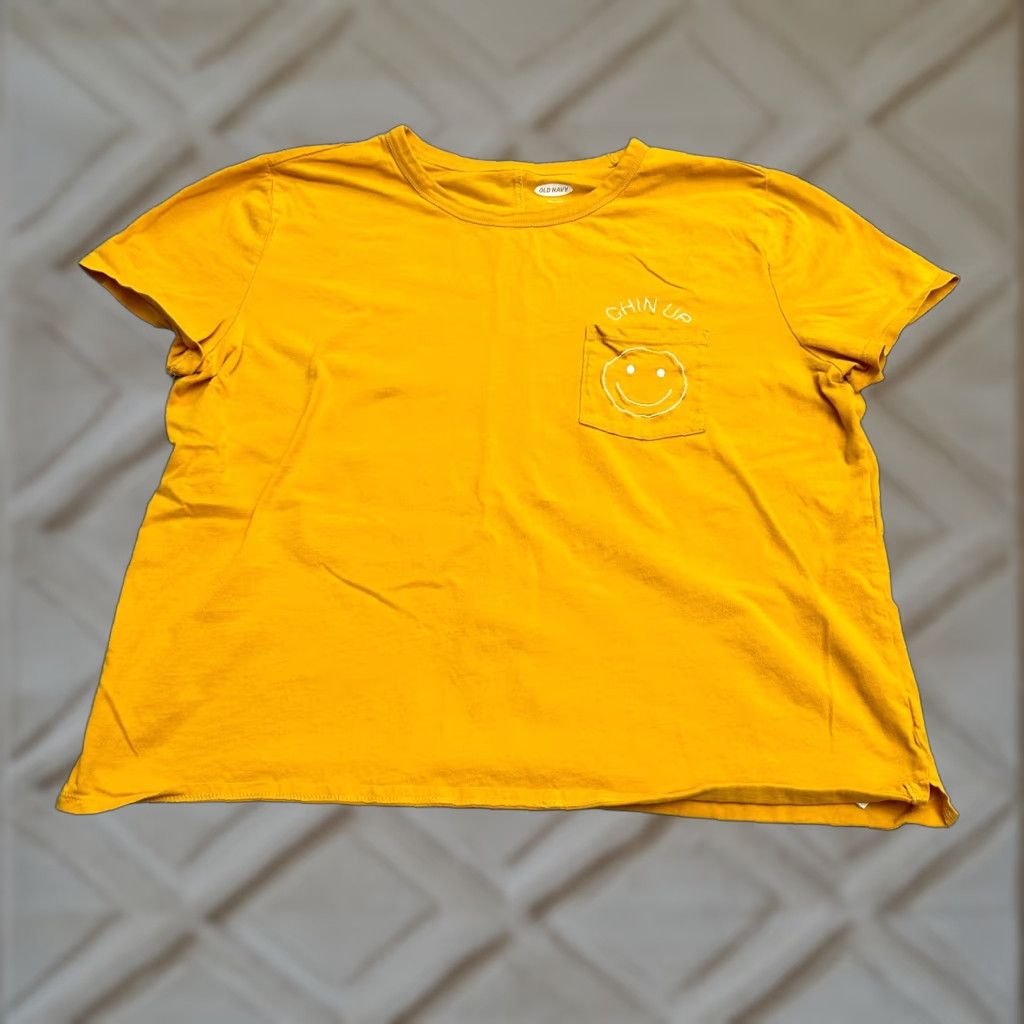 Old Navy Old Navy T-Shirt Womens Large Orange Cotton Pocket Tee Round Neck Short Sleeve Size L / US 10 / IT 46 - 1 Thumbnail