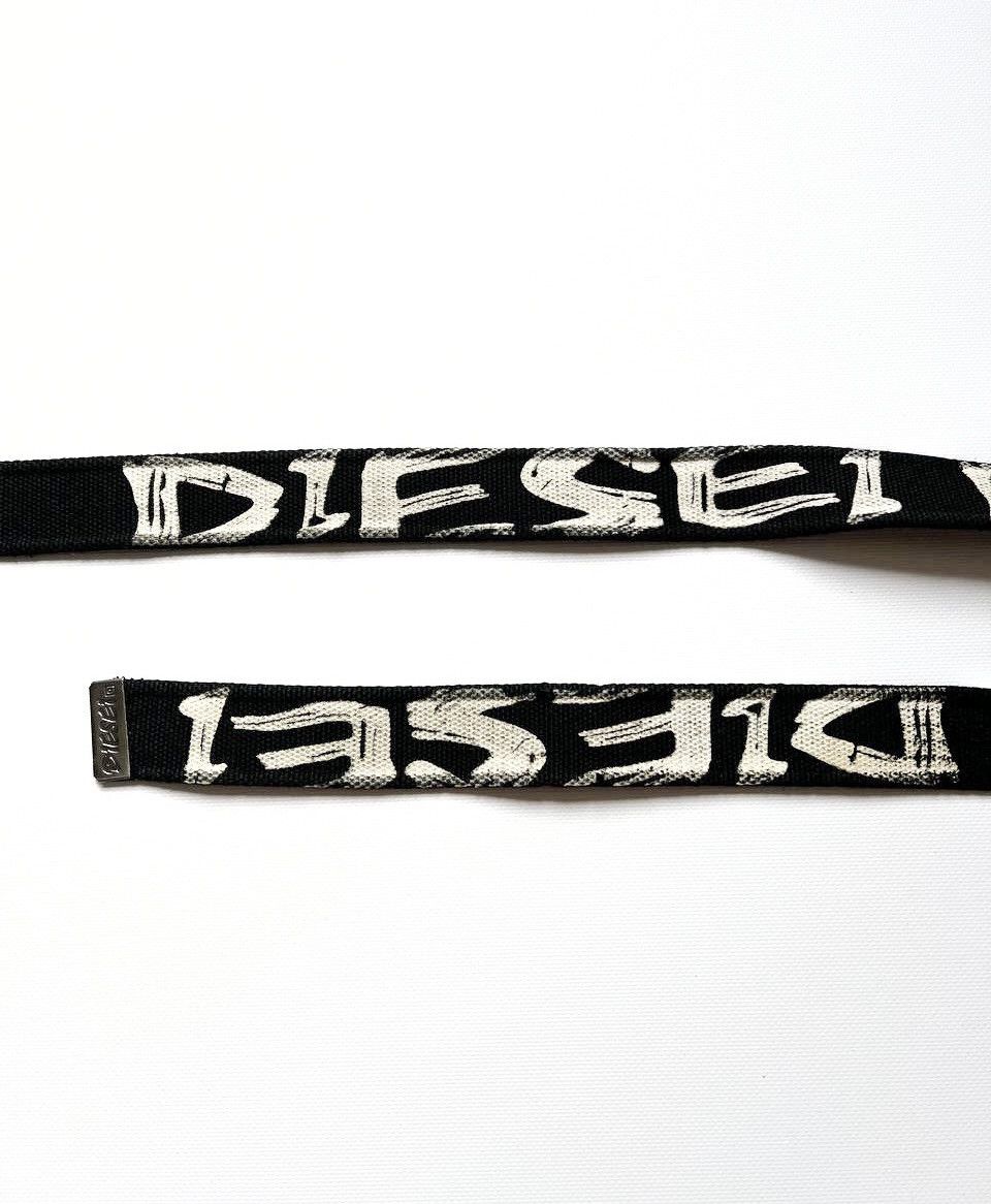 Diesel × Japanese Brand Crazy vintage Diesel monogram graffiti print logo rap belt Size ONE SIZE - 5 Thumbnail
